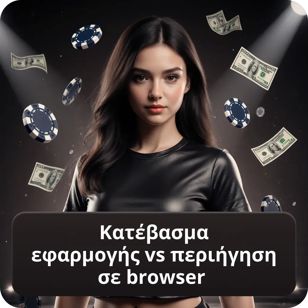 Κατέβασμα εφαρμογής mobile casino Ελλάδα vs περιήγηση σε browser